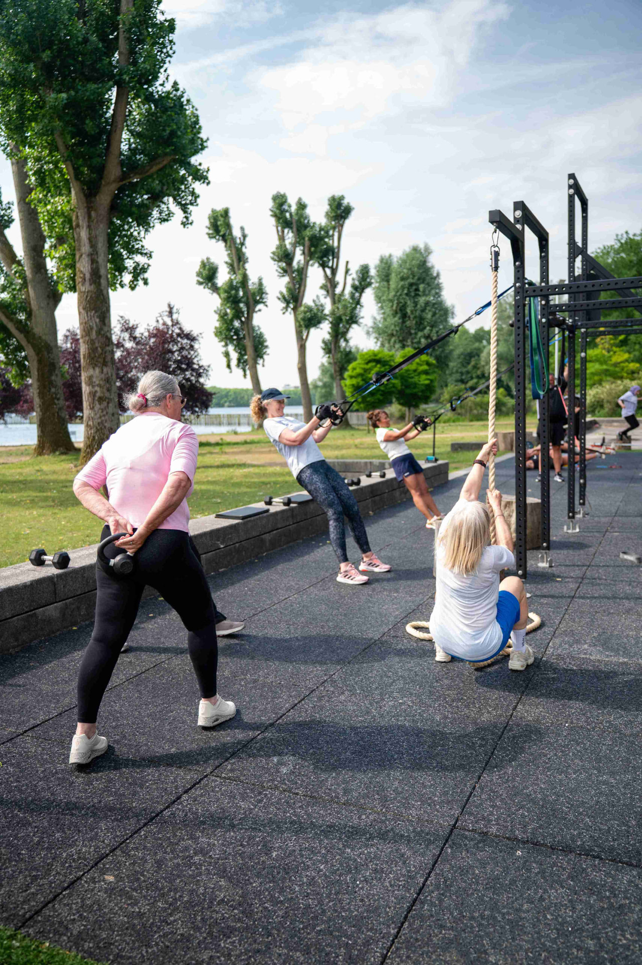 Outdoor fitness bij OpenAir Flevopark